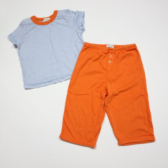 Splendid Outfit Baby Boys Size 6-12m Orange Blue Set - Picture 1 of 3
